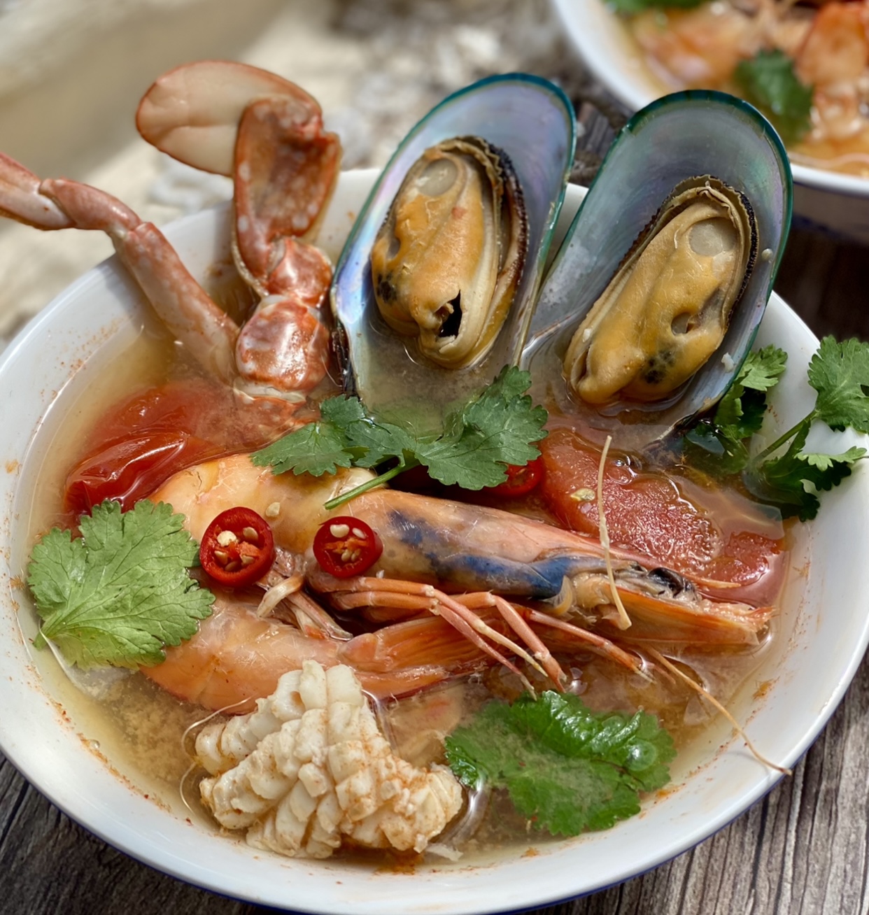 Thai Style Seafood Soup